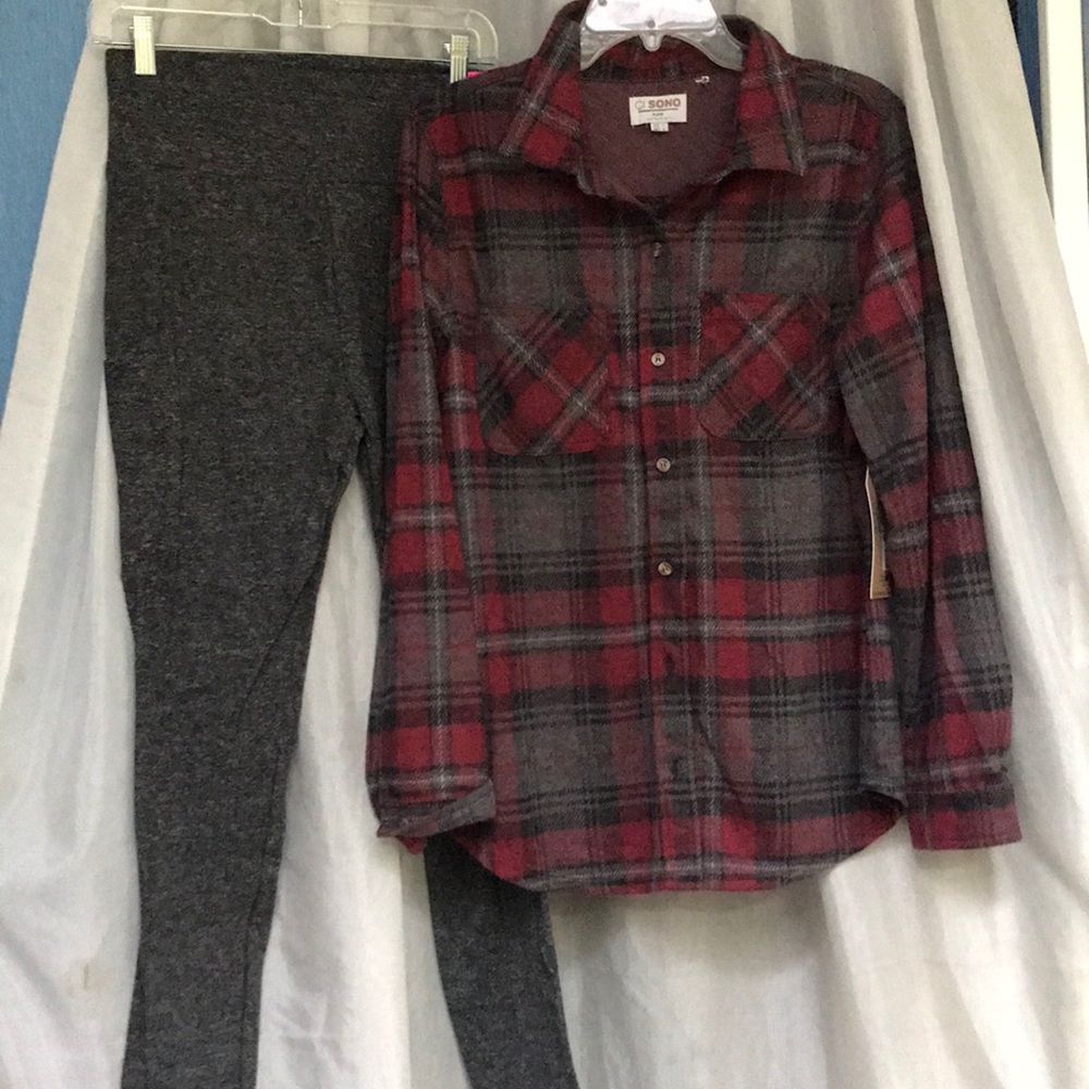 CI Sono plaid top
